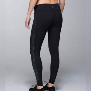 Lululemon Wunder Under Pineapple Pants
